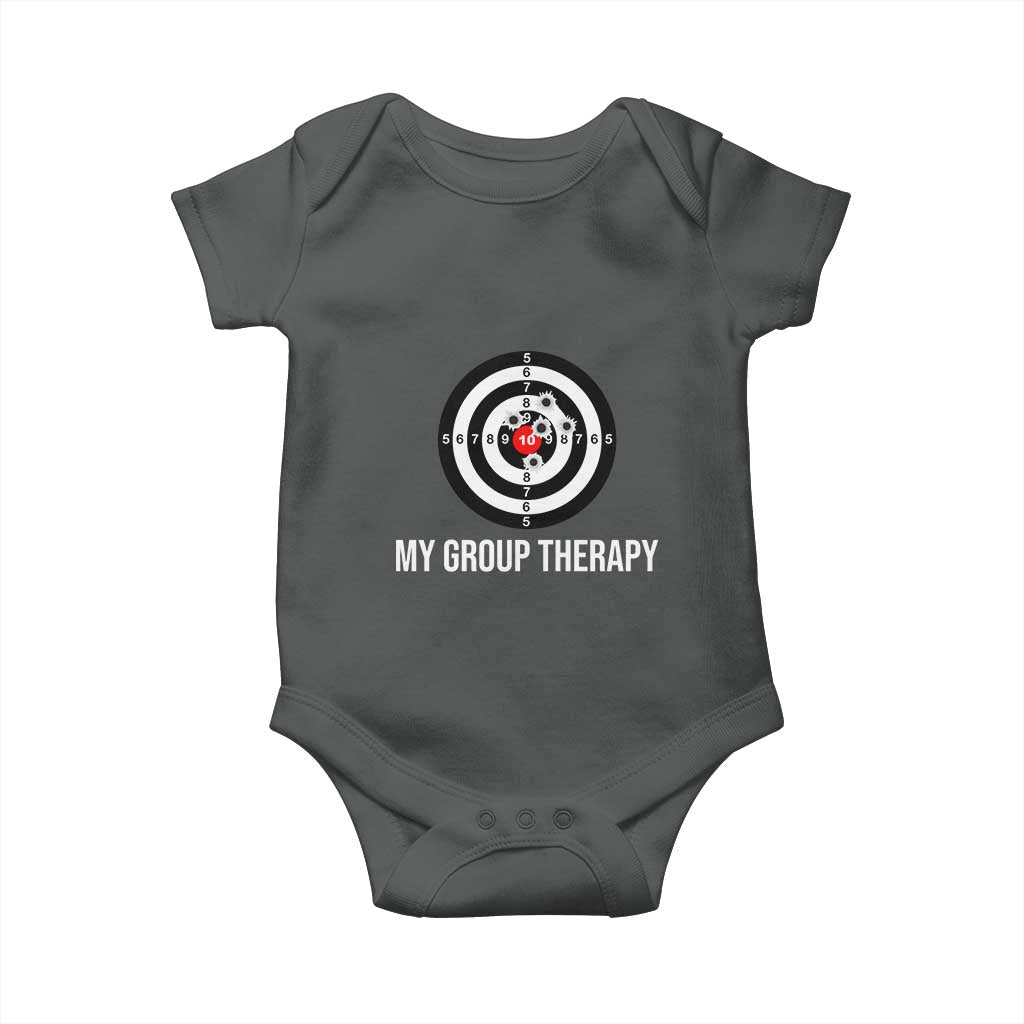 Gun Lover Baby Onesie My Group Therapy Shooting Range