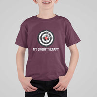 Gun Lover T Shirt For Kid My Group Therapy Shooting Range - Wonder Print Shop