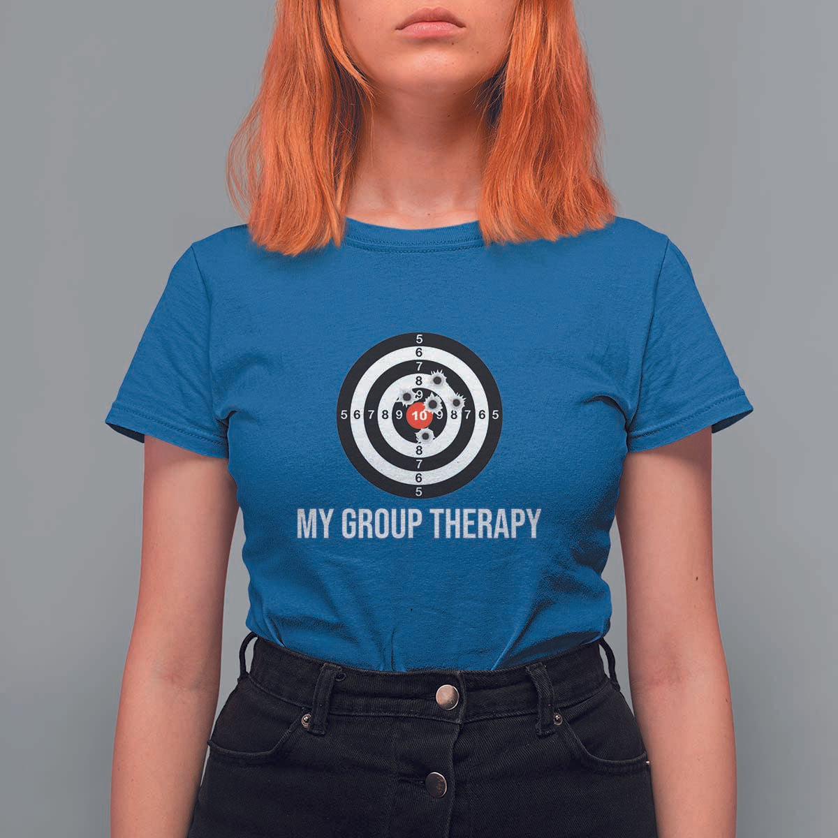 Gun Lover T Shirt For Women My Group Therapy Shooting Range - Wonder Print Shop
