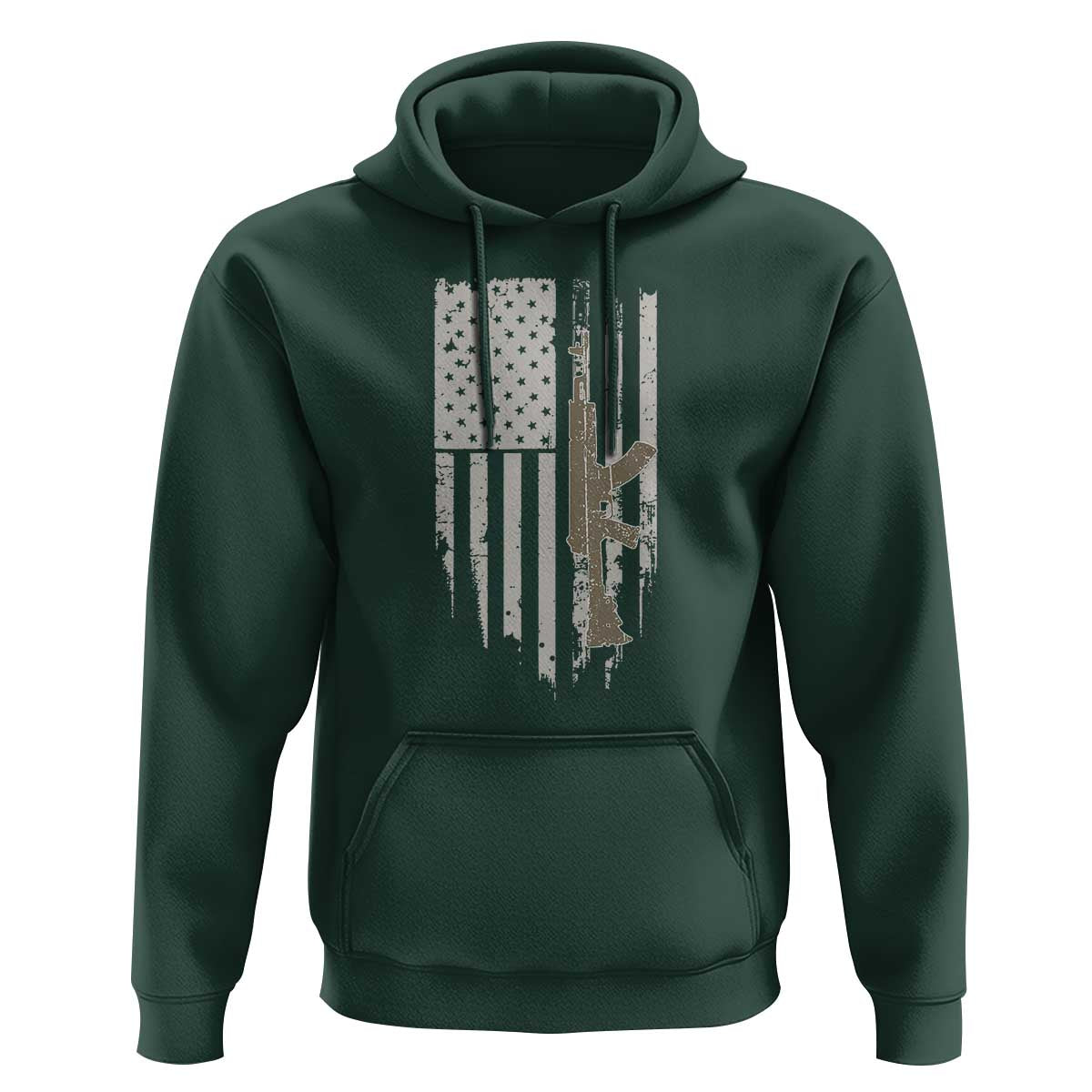 American Flag Second Amendment Hoodie Guns Weapons Rifles 2A Amendment Fathers Day US Flag