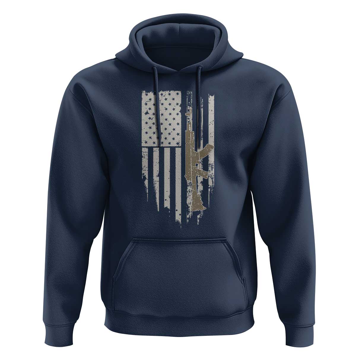 American Flag Second Amendment Hoodie Guns Weapons Rifles 2A Amendment Fathers Day US Flag