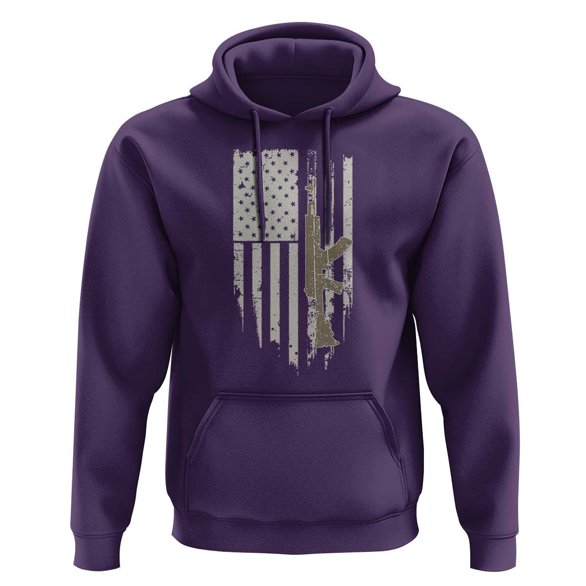 American Flag Second Amendment Hoodie Guns Weapons Rifles 2A Amendment Fathers Day US Flag