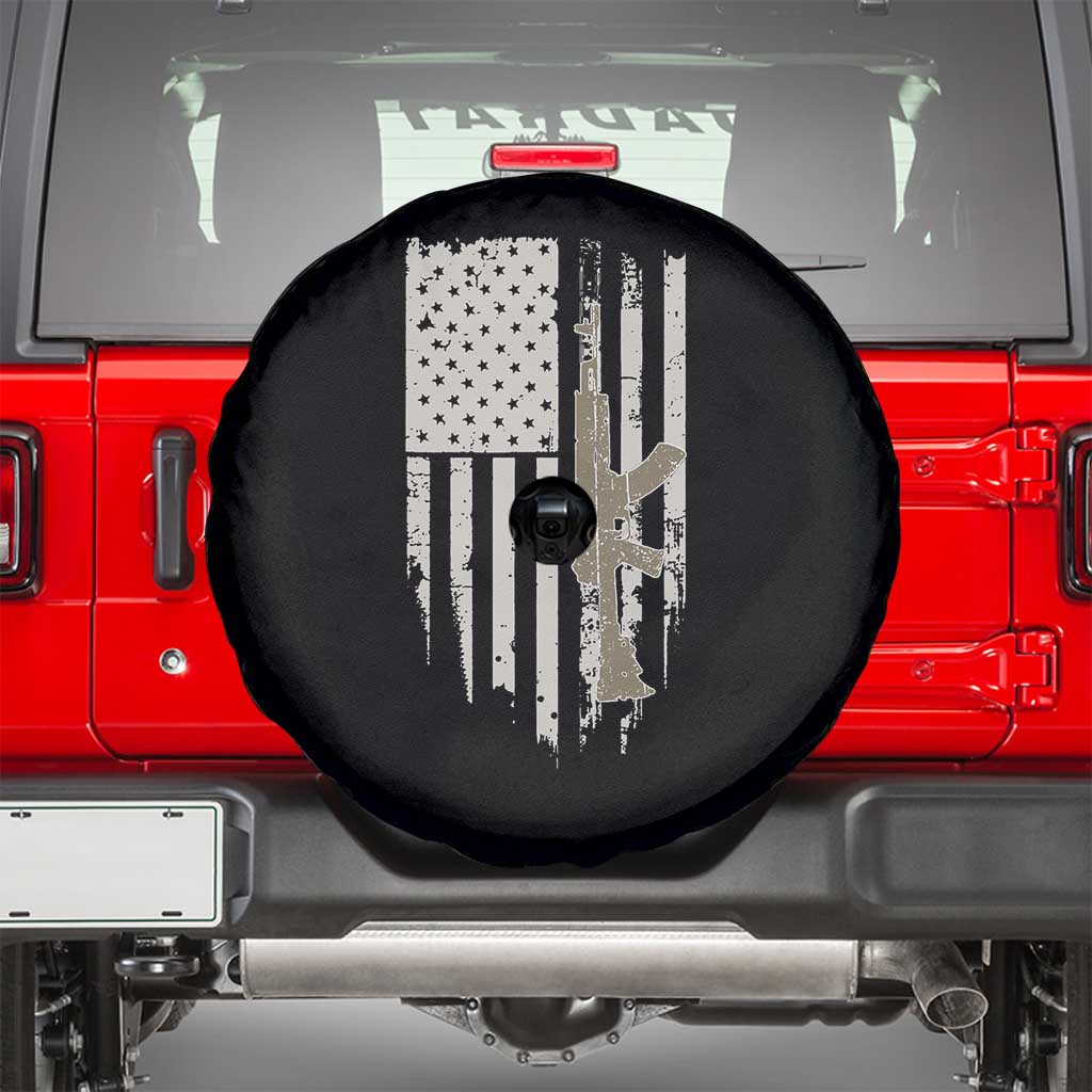 American Flag Second Amendment Spare Tire Cover Guns Weapons Rifles 2A Amendment Fathers Day US Flag