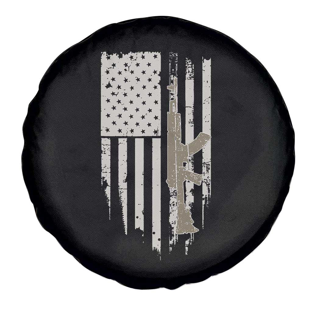 American Flag Second Amendment Spare Tire Cover Guns Weapons Rifles 2A Amendment Fathers Day US Flag