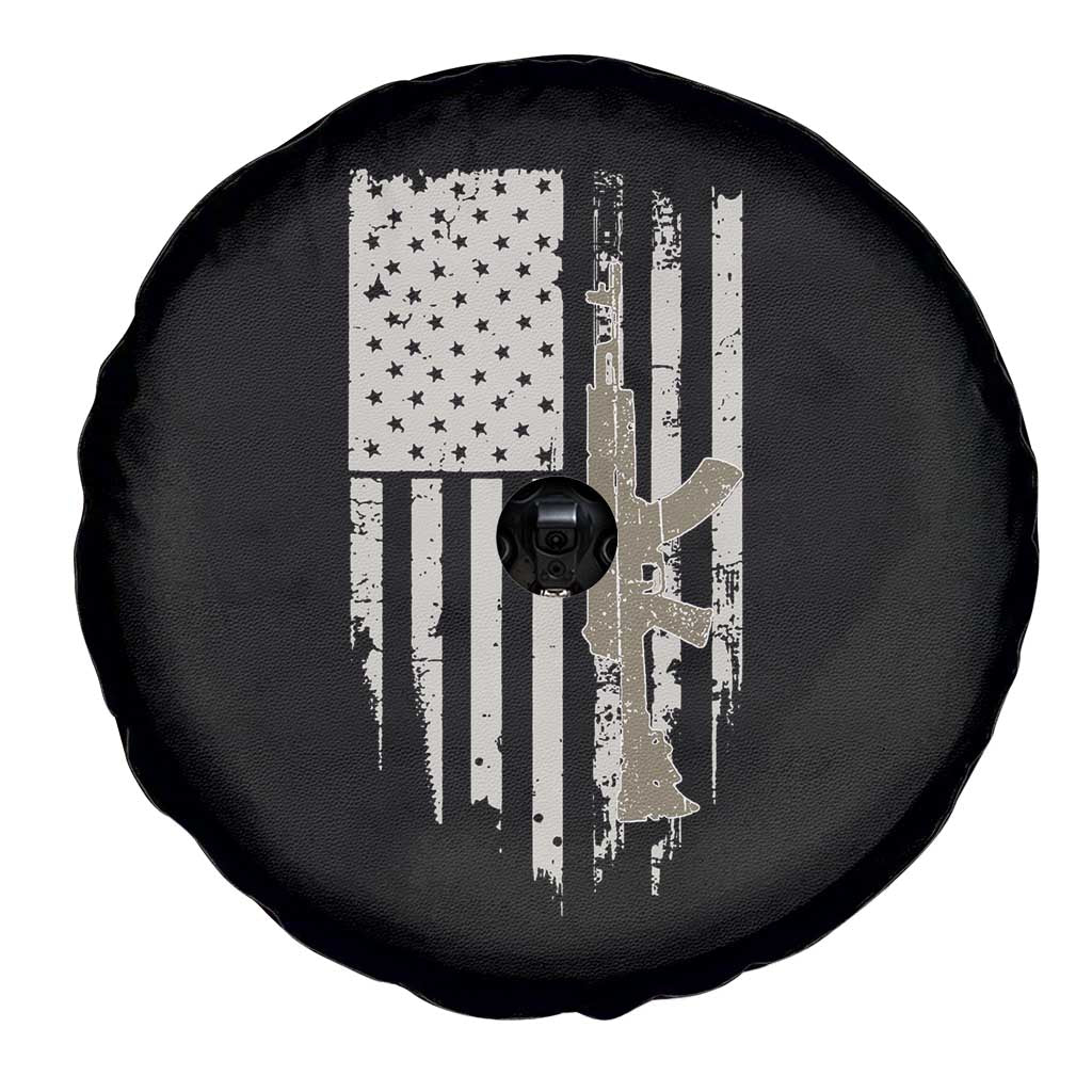 American Flag Second Amendment Spare Tire Cover Guns Weapons Rifles 2A Amendment Fathers Day US Flag