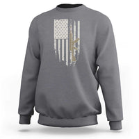 American Flag Second Amendment Sweatshirt Guns Weapons Rifles 2A Amendment Fathers Day US Flag - Wonder Print Shop