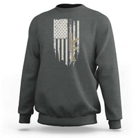 American Flag Second Amendment Sweatshirt Guns Weapons Rifles 2A Amendment Fathers Day US Flag - Wonder Print Shop