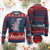 Funny Gun Lover Ugly Christmas Sweater All Faster Than Dialing 911 Bullets American Flag