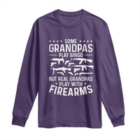 Funny Gun Grandpa Long Sleeve Shirt Real Grandpas Play With Firearms Guns Owner Lover