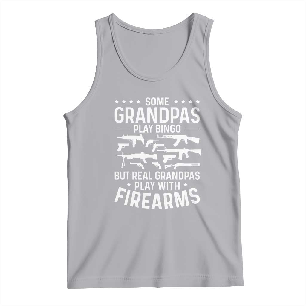 Funny Gun Grandpa Tank Top Real Grandpas Play With Firearms Guns Owner Lover