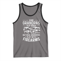 Funny Gun Grandpa Tank Top Real Grandpas Play With Firearms Guns Owner Lover