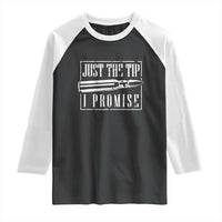 Funny Gun Owner Raglan Shirt Just The Tip I Promise T-Shirt A Funny Gun Owner Tee