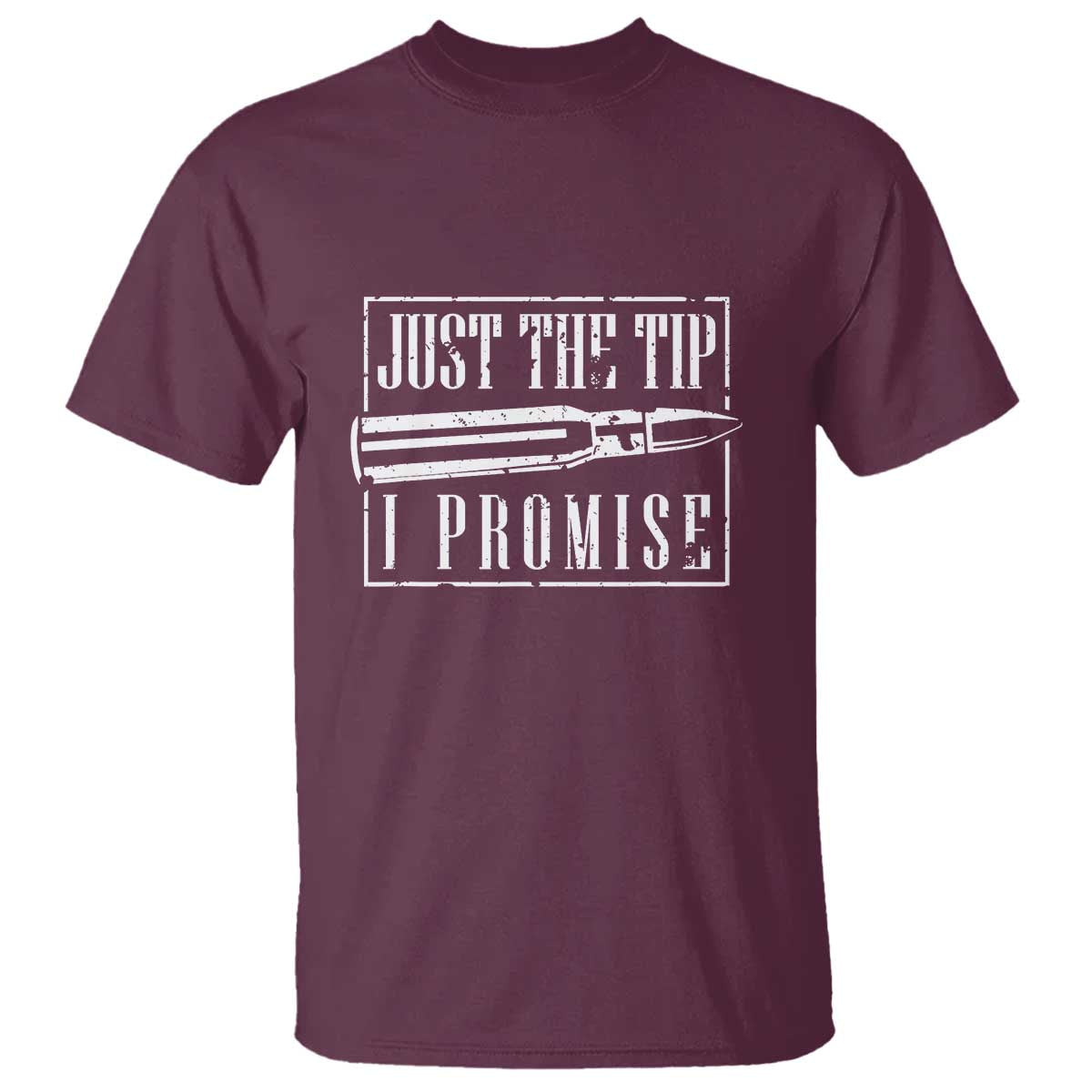 Funny Gun Owner T Shirt Just The Tip I Promise T-Shirt A Funny Gun Owner Tee - Wonder Print Shop