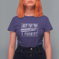 Funny Gun Owner T Shirt For Women Just The Tip I Promise T-Shirt A Funny Gun Owner Tee - Wonder Print Shop