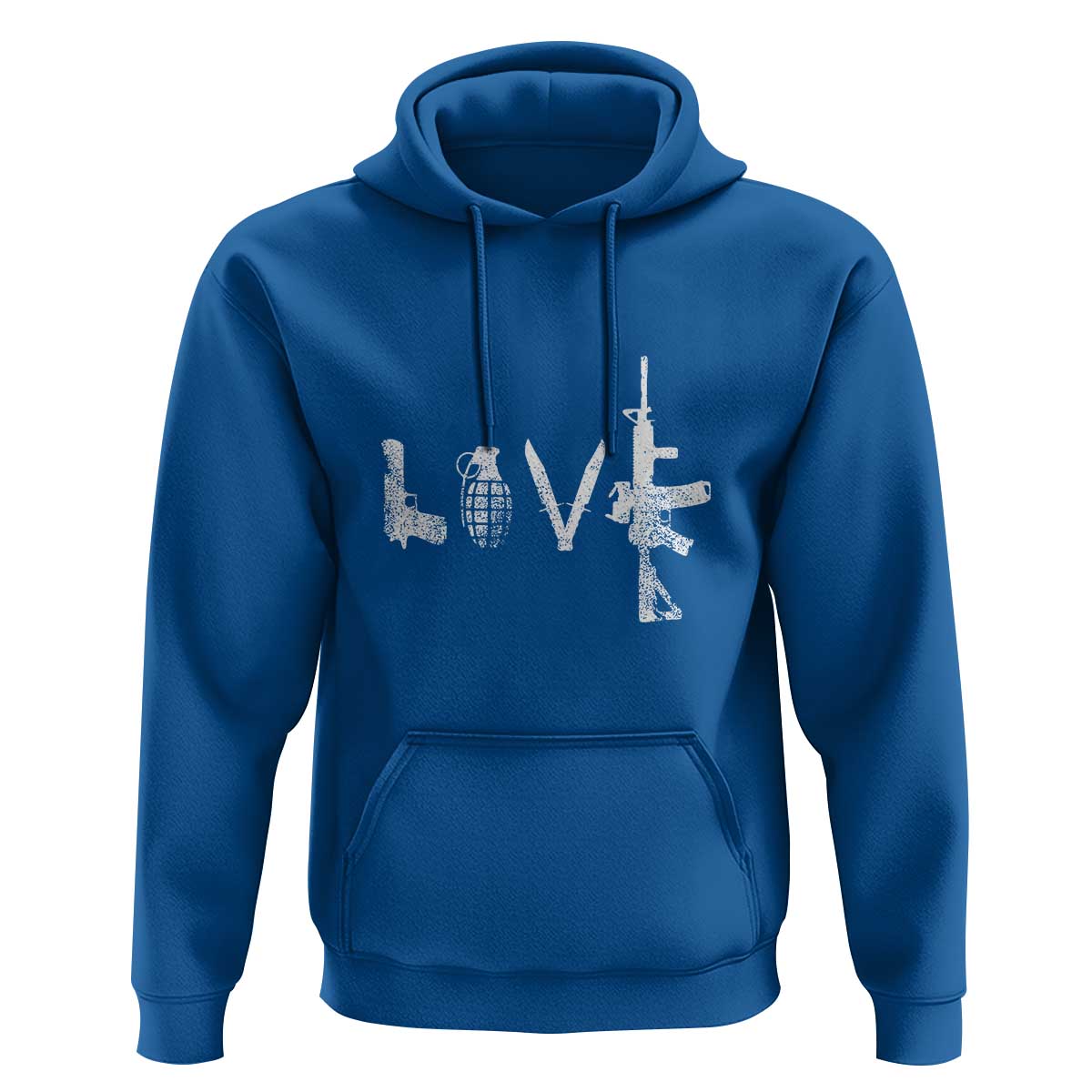 Gun Lover Hoodie LOVE AR15 Handgun Grenade