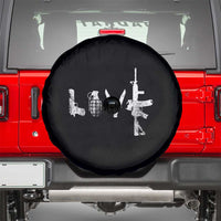Gun Lover Spare Tire Cover LOVE AR15 Handgun Grenade
