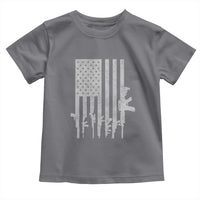 American Flag Rifle Guns Toddler T Shirt Cool Pro Gun Retro Distressed