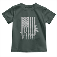 American Flag Rifle Guns Toddler T Shirt Cool Pro Gun Retro Distressed