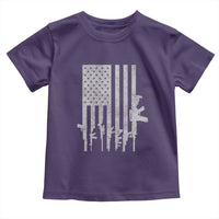 American Flag Rifle Guns Toddler T Shirt Cool Pro Gun Retro Distressed