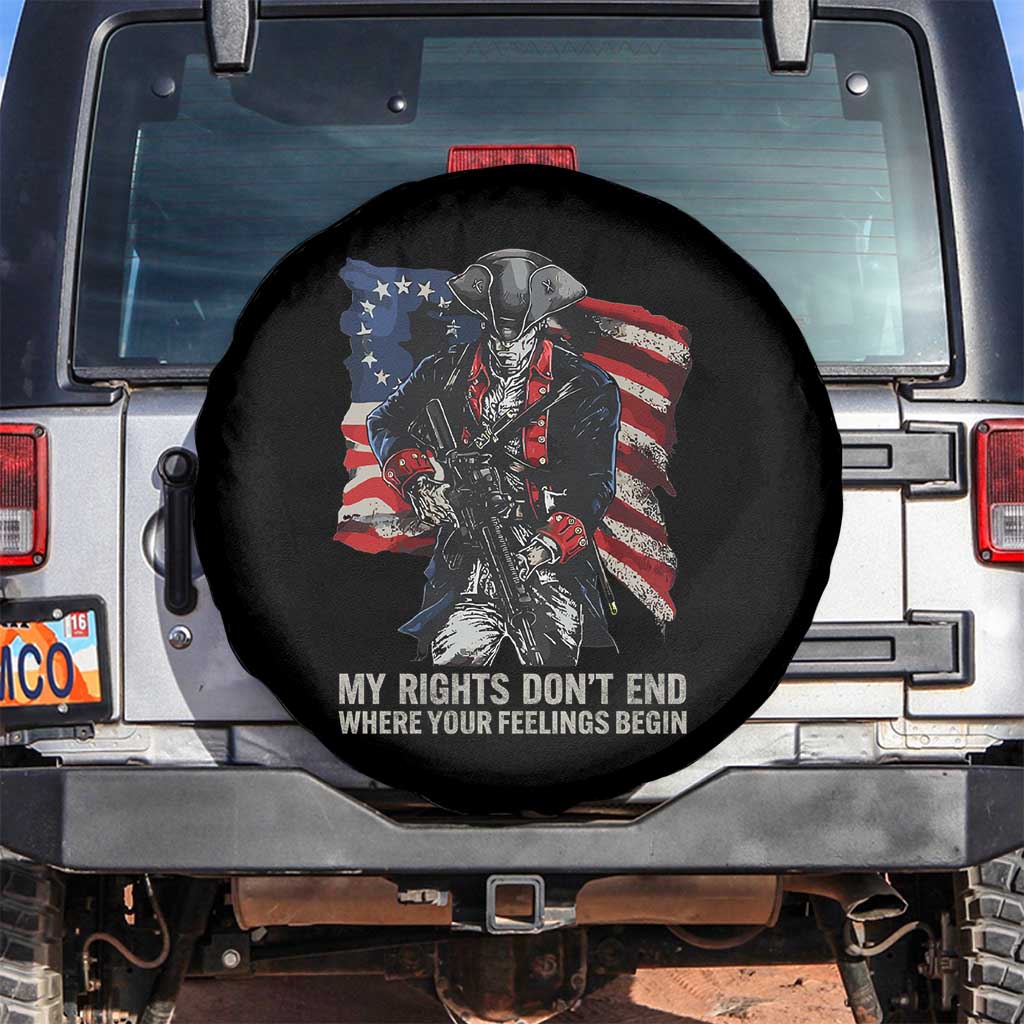 Gun Right 2A Spare Tire Cover My Rights Don't End Where Your Feelings Begin Retro Betsy Ross Flag