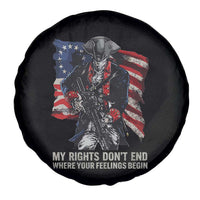 Gun Right 2A Spare Tire Cover My Rights Don't End Where Your Feelings Begin Retro Betsy Ross Flag