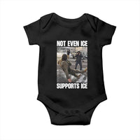 Not Even Ice Supports Ice Baby Onesie Viral Political Ice Slipping Meme Against Ice Satire