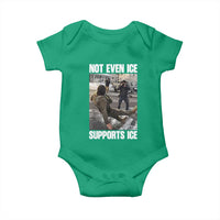 Not Even Ice Supports Ice Baby Onesie Viral Political Ice Slipping Meme Against Ice Satire