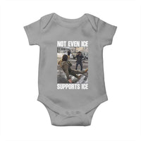 Not Even Ice Supports Ice Baby Onesie Viral Political Ice Slipping Meme Against Ice Satire