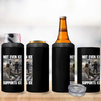 Not Even Ice Supports Ice 4 in 1 Can Cooler Tumbler Viral Political Ice Slipping Meme Against Ice Satire