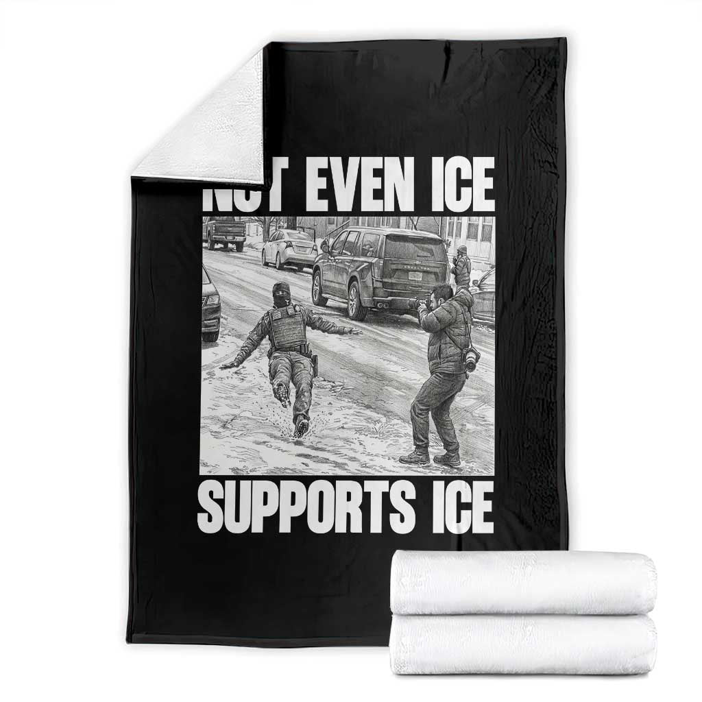 Not Even Ice Supports Ice Throw Blanket Viral Political Ice Slipping Captured Meme Against Ice
