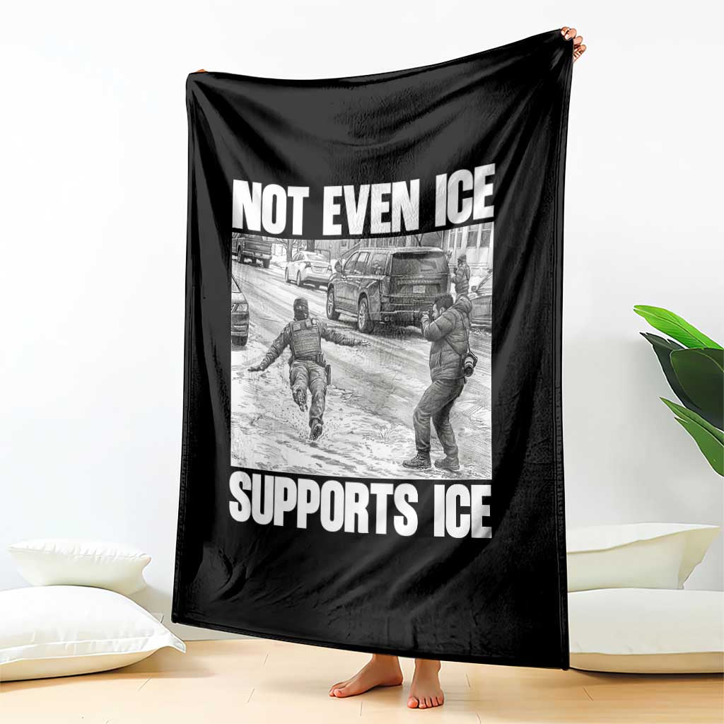 Not Even Ice Supports Ice Throw Blanket Viral Political Ice Slipping Captured Meme Against Ice