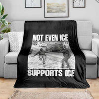 Not Even Ice Supports Ice Throw Blanket Viral Political Ice Slipping Captured Meme Against Ice