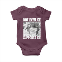 Not Even Ice Supports Ice Baby Onesie Viral Political Ice Slipping Captured Meme Against Ice