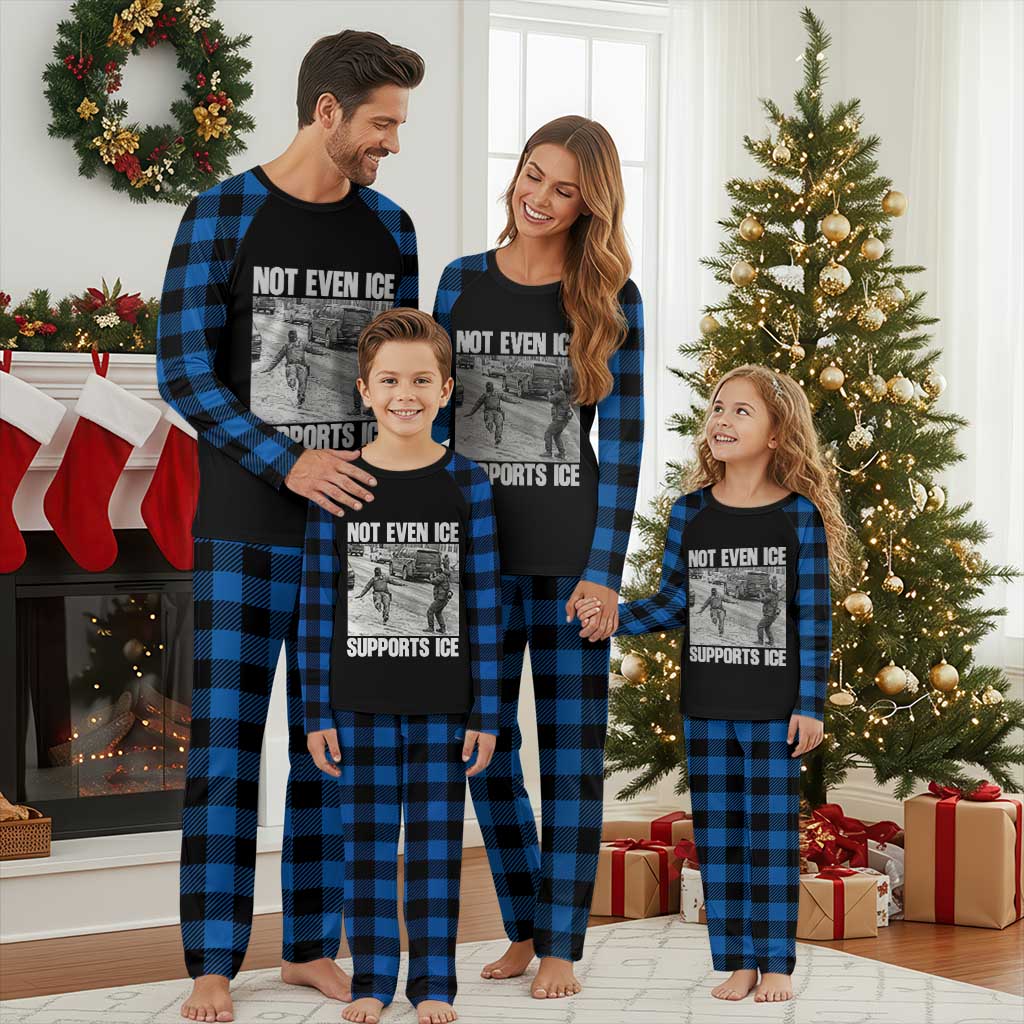 Not Even Ice Supports Ice Plaid Pajama Set Viral Political Ice Slipping Captured Meme Against Ice