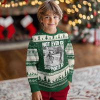 Not Even Ice Supports Ice Ugly Christmas Sweater Viral Political Ice Slipping Captured Meme Against Ice