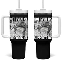 Not Even Ice Supports Ice Tumbler With Handle Viral Political Ice Slipping Captured Meme Against Ice