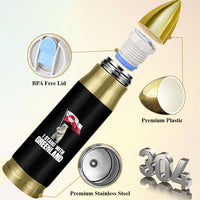 I Stand With Greenland Bullet Tumbler Cute Polar Bear Holding Flag Political Support