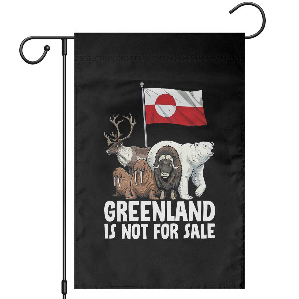 Greenland Is Not For Sale Garden Flag Arctic Animal Resist Protest Greenland Flag