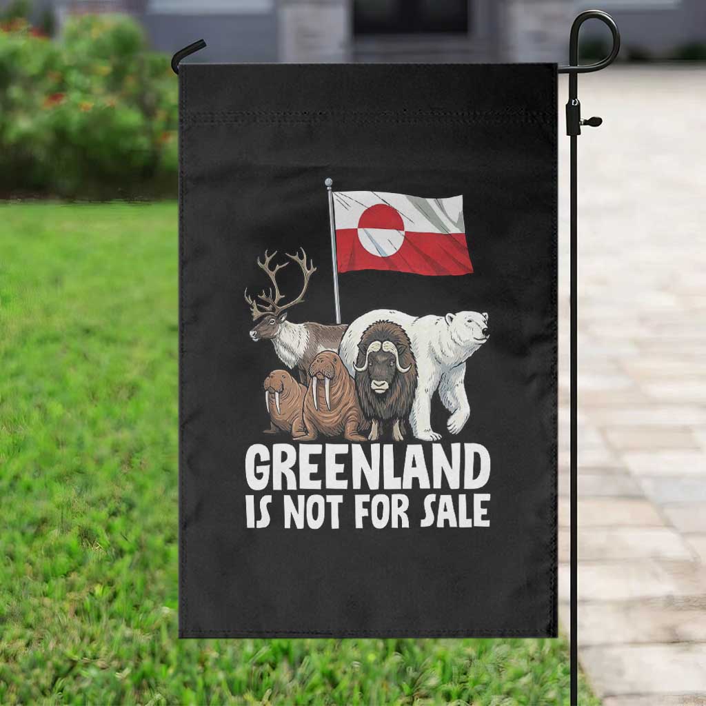Greenland Is Not For Sale Garden Flag Arctic Animal Resist Protest Greenland Flag