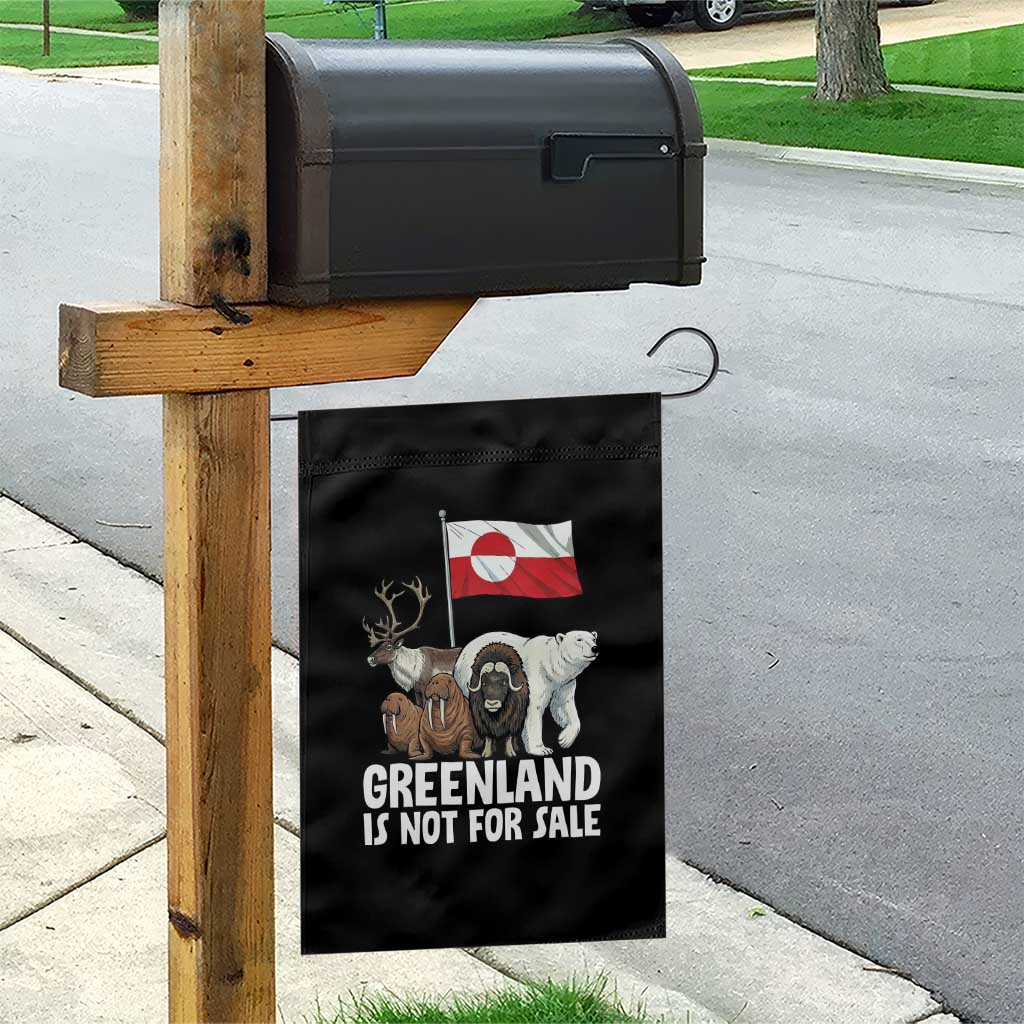 Greenland Is Not For Sale Garden Flag Arctic Animal Resist Protest Greenland Flag