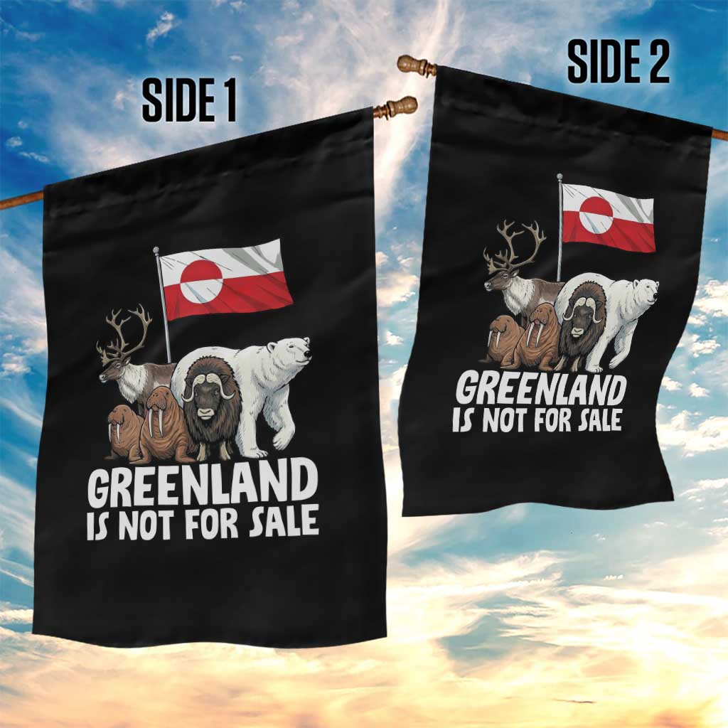 Greenland Is Not For Sale Garden Flag Arctic Animal Resist Protest Greenland Flag