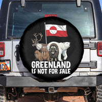 Greenland Is Not For Sale Spare Tire Cover Arctic Animal Resist Protest Greenland Flag