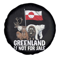 Greenland Is Not For Sale Spare Tire Cover Arctic Animal Resist Protest Greenland Flag