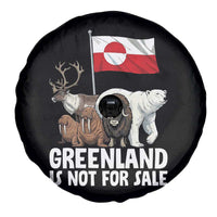 Greenland Is Not For Sale Spare Tire Cover Arctic Animal Resist Protest Greenland Flag