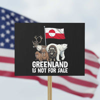 Greenland Is Not For Sale Protest Sign Arctic Animal Resist Protest Greenland Flag