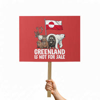 Greenland Is Not For Sale Protest Sign Arctic Animal Resist Protest Greenland Flag