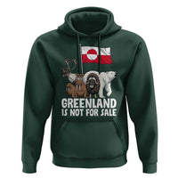 Greenland Is Not For Sale Hoodie Arctic Animal Resist Protest Greenland Flag