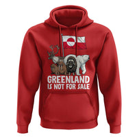 Greenland Is Not For Sale Hoodie Arctic Animal Resist Protest Greenland Flag