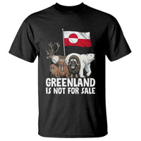 Greenland Is Not For Sale T Shirt Arctic Animal Resist Protest Greenland Flag