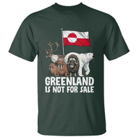 Greenland Is Not For Sale T Shirt Arctic Animal Resist Protest Greenland Flag